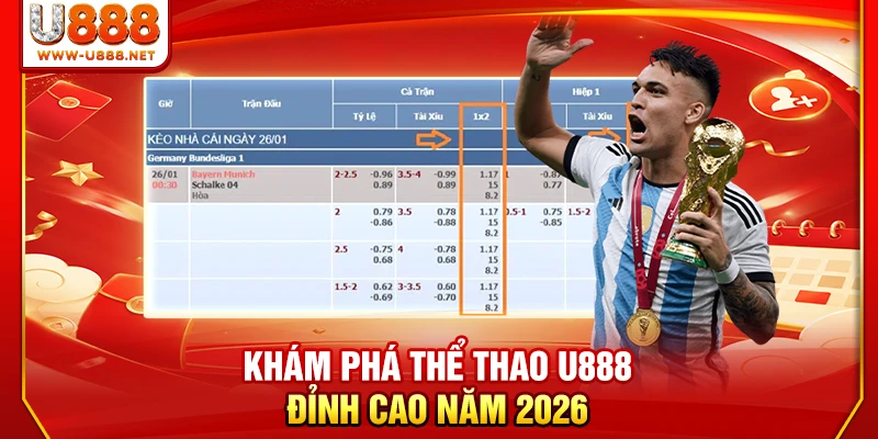 Khám phá thể thao U888 đỉnh cao năm 2026